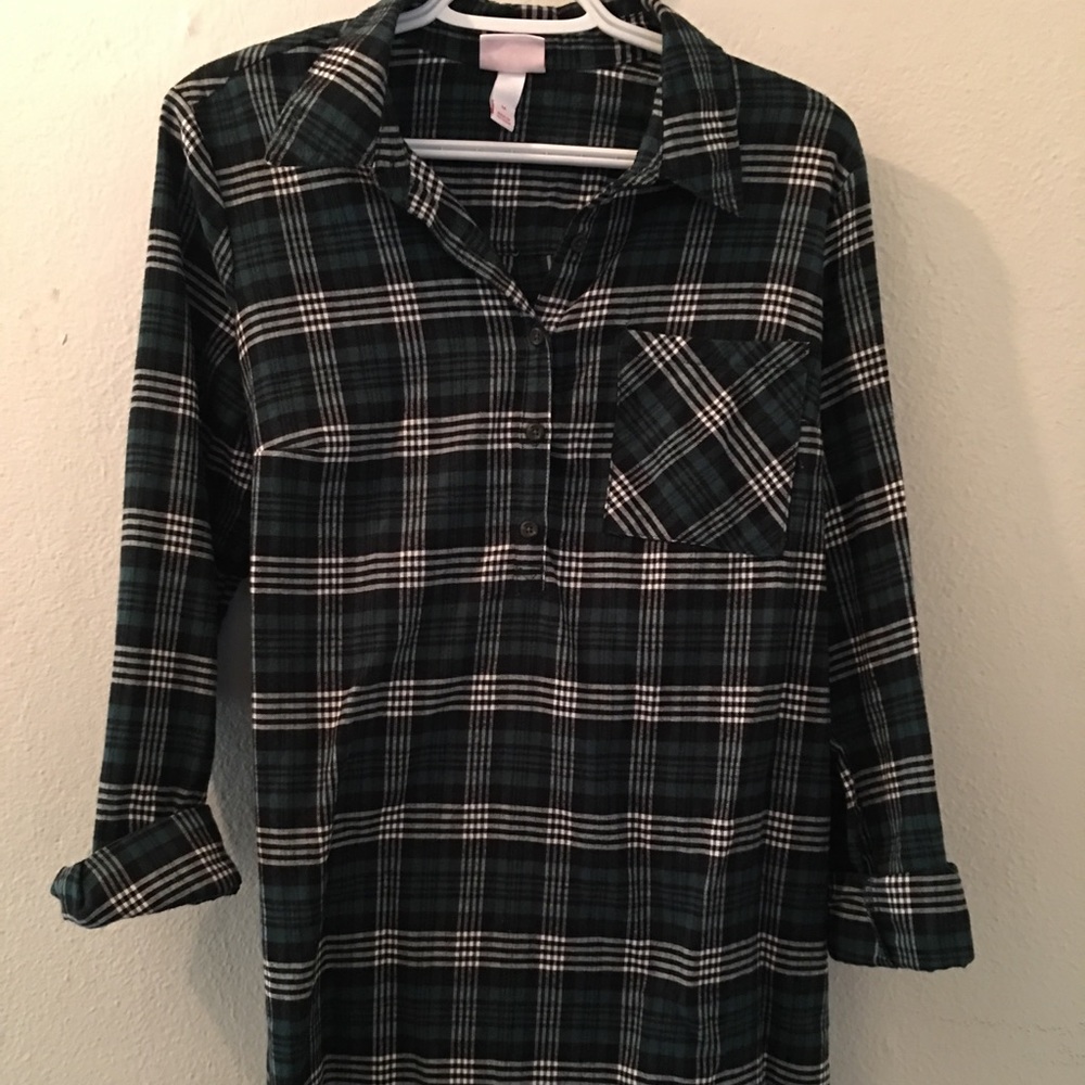 Isabel Maternity Button-Down Flannel
